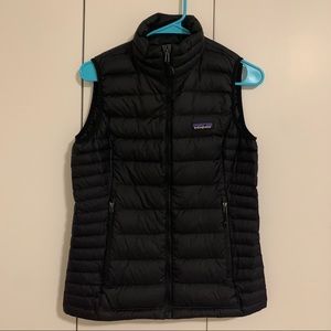 Patagonia black down sweater vest